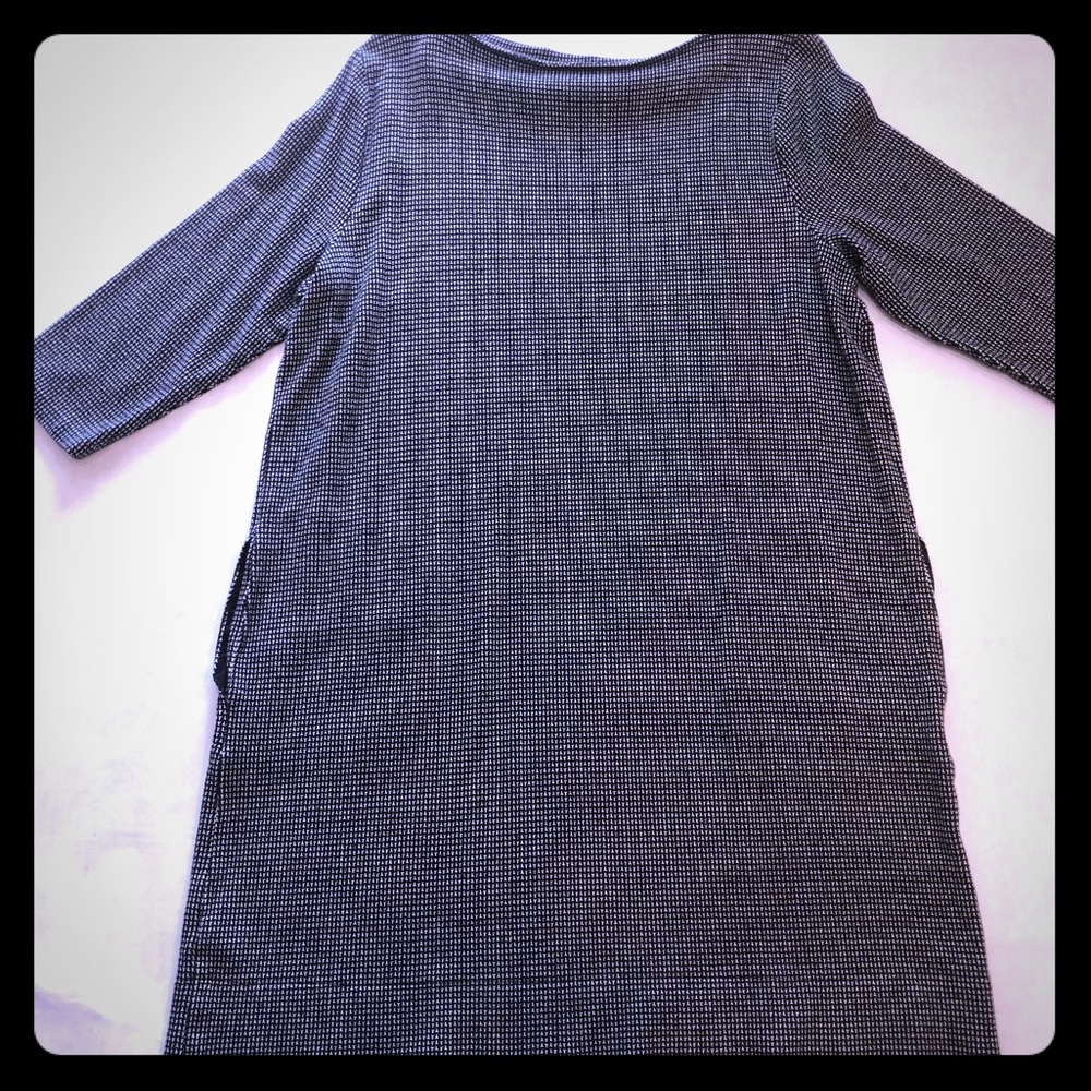 J.Jill Ponte Large Black white dress with pockets